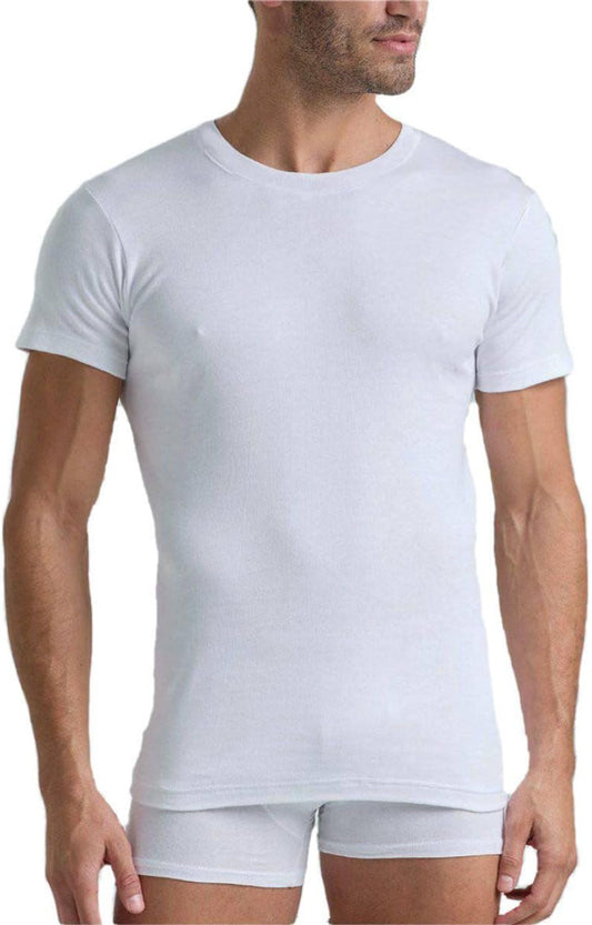 Lott0 Art. LT1114 T-Shirt Uomo Cotone G/Collo