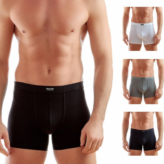 Enrico Coveri - Art. EB1002 - Boxer Uomo Elastico Interno Set 3 Pezzi