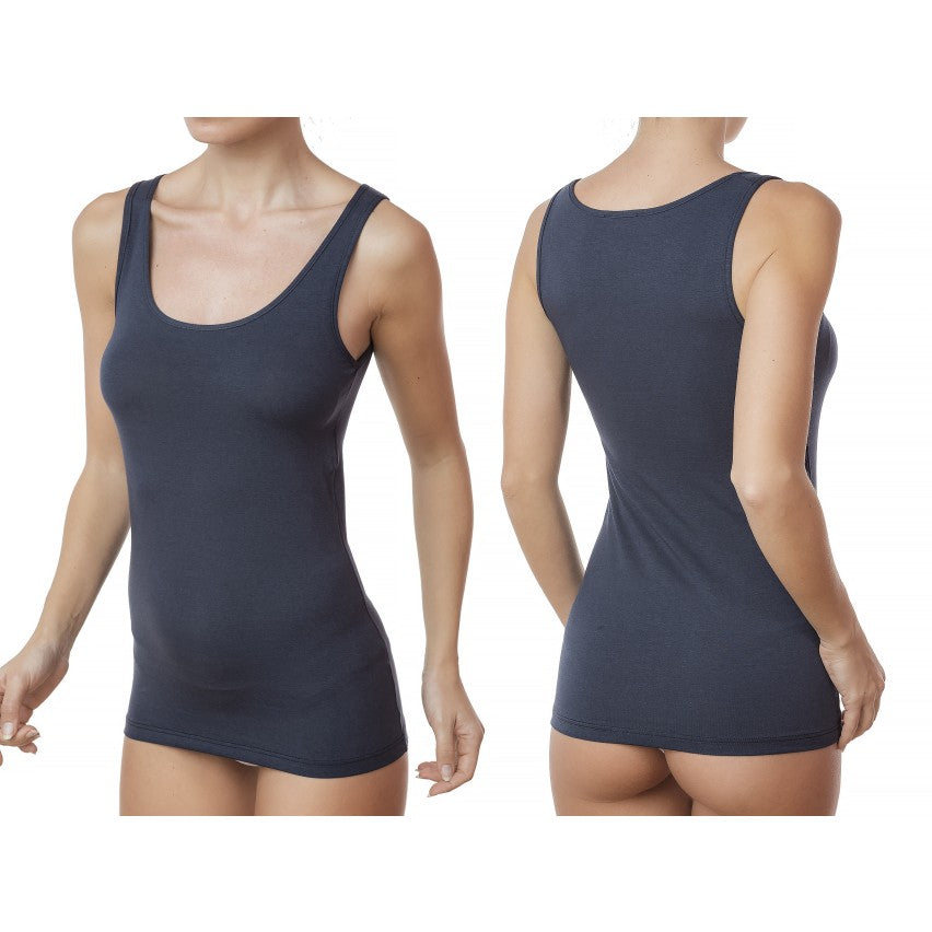 Jadea - Art. 4182 - Canotta Donna Spalla Larga Cotone Bielastico