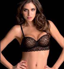 LoveandBra - Art. Brigitte - Reggiseno Fascia in Pizzo Coppa B